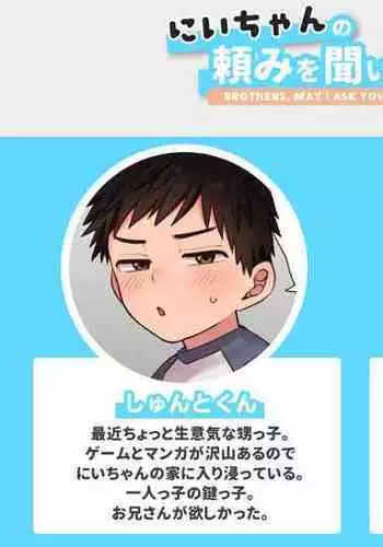 Nii-chan no Tanomi o Kiite Kureru Shota